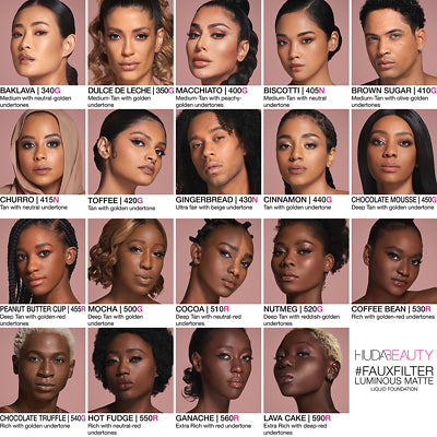 HUDA BEAUTY FAUXFILTER LUMINOUS MATTE FULL COVERAGE FOUNDATION 35ml