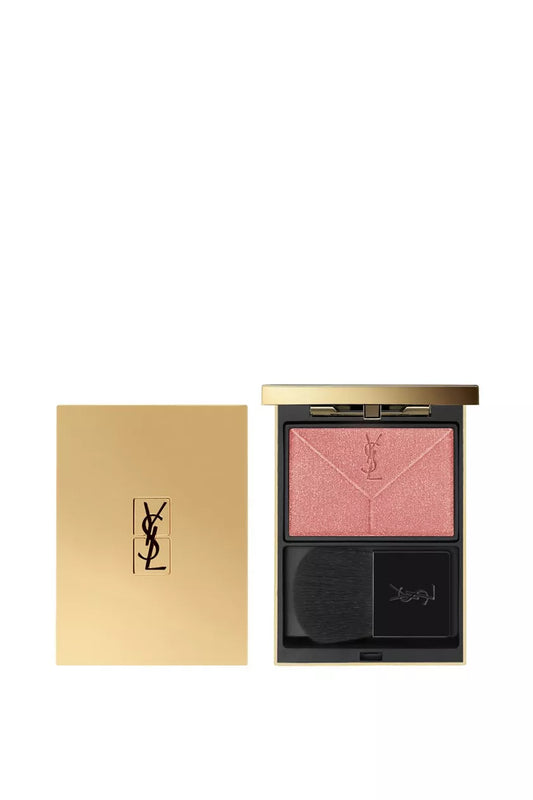 YSL Couture Highlighter Poudre Illuminatrice Blendeable Metalic Shimmer 02 Rose 3g Or Rose